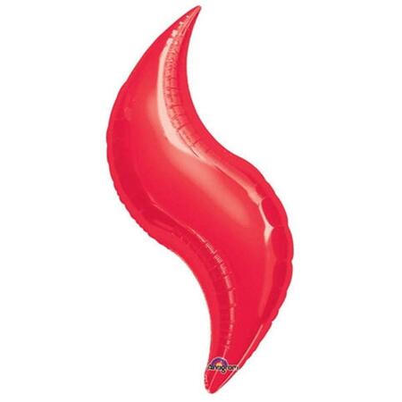 LOFTUS INTERNATIONAL 36 in. Red Curve Balloon A1-6688